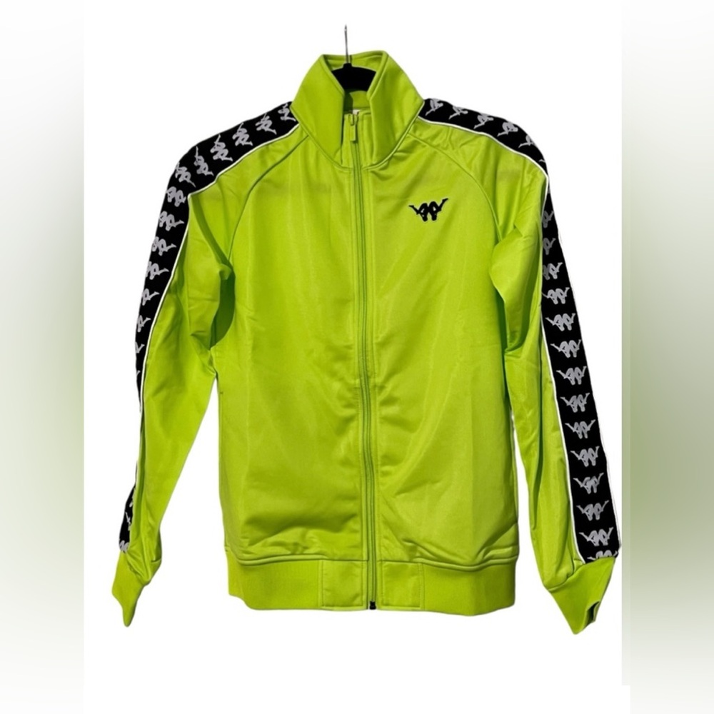 Kappa Babau track jacket full zip jacket lime green athleisure streetwear small